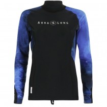 Aqua Lung Men's Galaxy Long Sleeve Rash Guard - Galaxy Blue